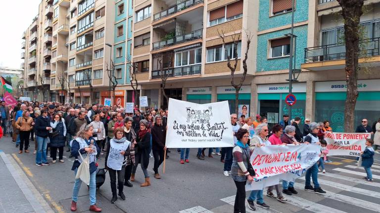 La manifestación ha arrancado en Avinguda Catalunya. Foto: Norián Muñoz