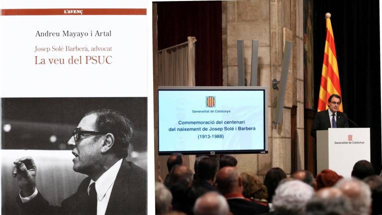 1. Josep Solé Barberà va ser la veu pública del PSUC, com bé explica l’historiador montblanquí Andreu Mayayo en la seva biografia. Conegut com a «Pangloss», nom d’un personatge de Càndid o l’optimisme, de Voltaire, signava «Josep Ferrer» els articles a ‘Nous Horitzons’.