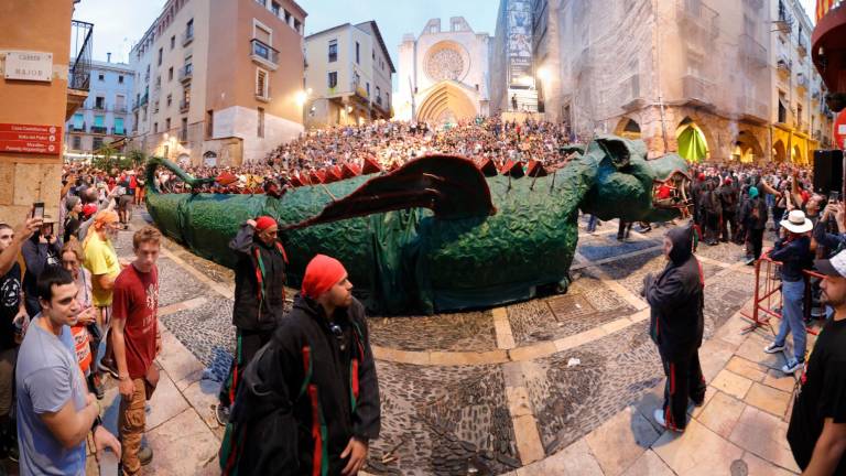 El colosal Caramot del Vendrell impresionó a los ciudadanos. Foto: Pere Ferré