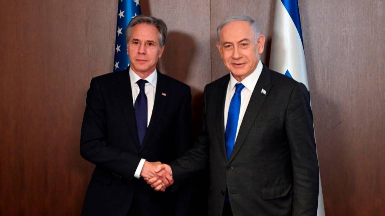 El secretario de Estado norteamericano, Anthony Blinken, se encuentra de visita en Israel y se ha reunido con el primer ministro israelí, Benjamin Netanyahu. Foto: EFE