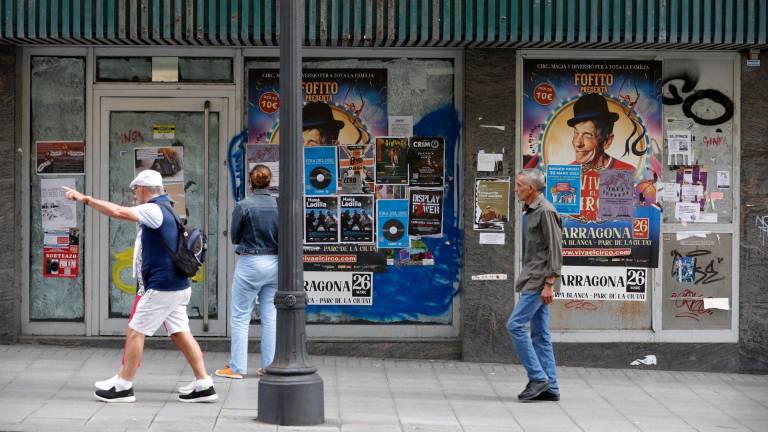 Un establecimiento cerrado en el centro de Tarragona. Foto: Pere Ferré