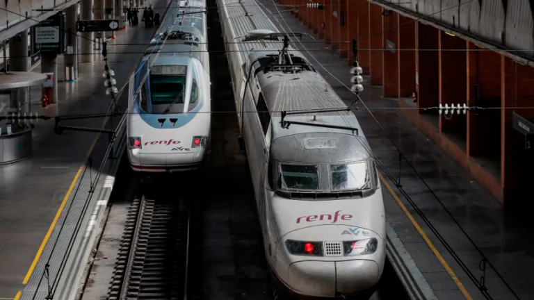 Dos trenes AVE. Foto: EFE
