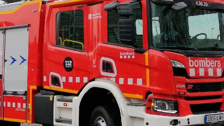Una persona afectada por un fuego en L’Arboç