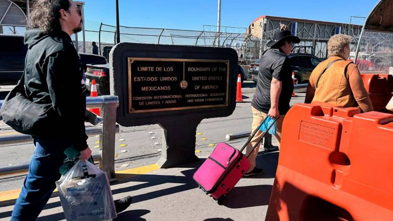 Frontera entre EEUU y México en Ciudad Juárez, en México. Foto: EFE