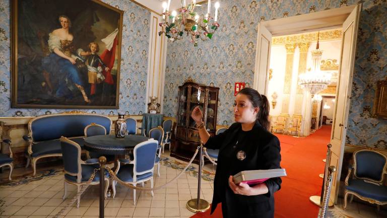 Gisela Carbajo, en la visita de la Casa Canals. foto: Pere Ferré