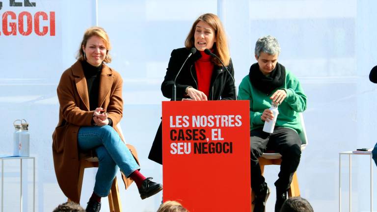 La presidenta del grupo de Comuns en el Parlament catalán, Jéssica Albiach. Foto: ACN
