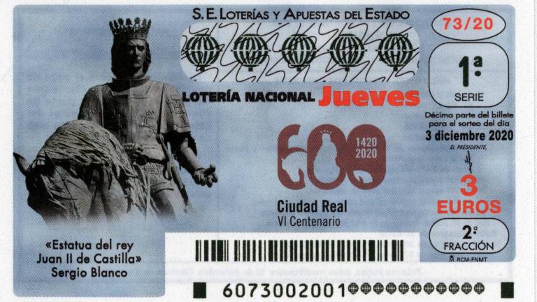 Un décimo de Lotería Nacional del jueves en una imagen de archivo. Foto: Cedida