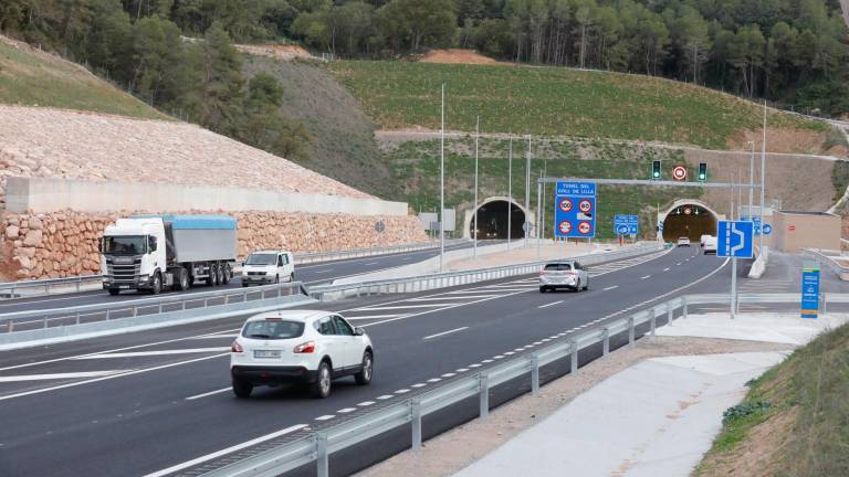 El tramod el túnel del Coll de Lilla, recientemente abierto al tráfico. Foto: Pere Ferré