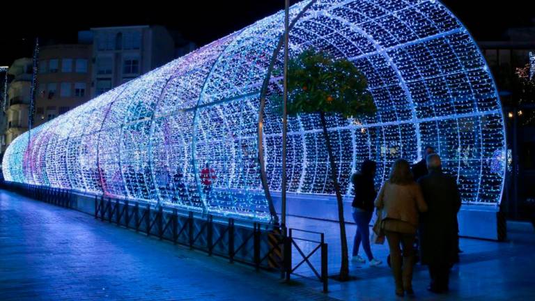 El túnel de luces de Navidad se estrenará en Tarragona el sábado 9 de diciembre. Foto: Cedida