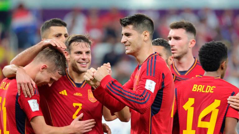 Morata celebra su gol conseguido ante Costa Rica. Foto: EFE