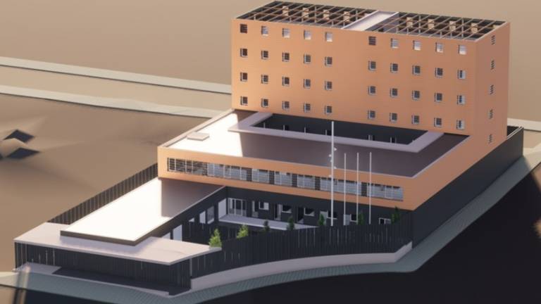 Maqueta del nou edifici del Centre Obert de Tarragona.