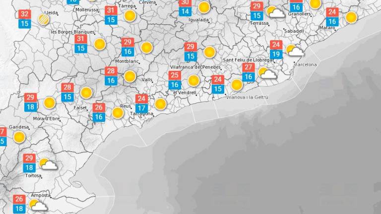 El Temps a Tarragona: Baixen les temperatures
