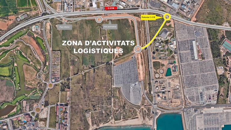 Aquí irá ubicada la nueva rotonda. Foto: Port de Tarragona