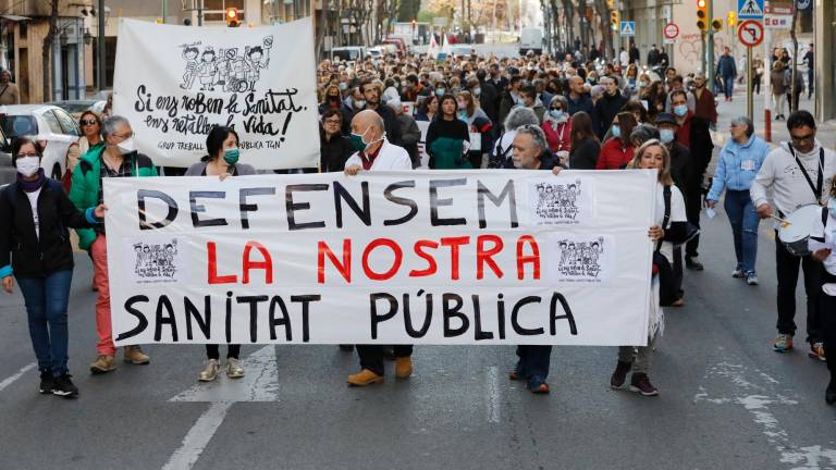 Manifestación en Tarragona en defensa de la sanidad pública. Foto: Pere Ferré