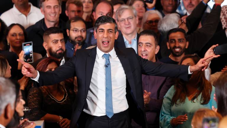 El primer ministro británico, Rishi Sunak. Foto: EFE