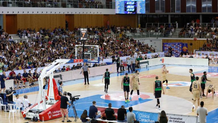 El Palau d’Esports se ha llenado esta semana con la Lliga Catalana ACB. Foto: Pere Ferré