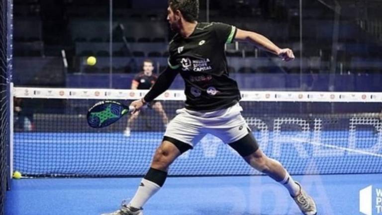 Jesús Moya, en un partido de esta temporada. FOTO. World Padel Tour