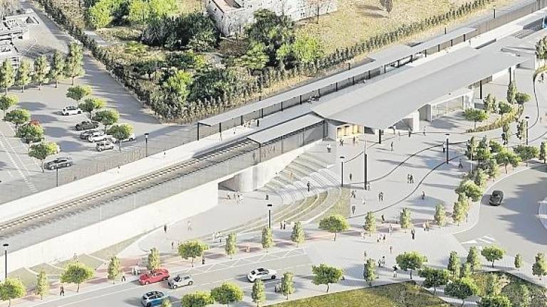 $!Recreación de cómo será el futuro ‘paso de ciudad’ que conectará la URV con la zona de Mas Iglesias, y la estación de tren de Bellissens. foto: cedida