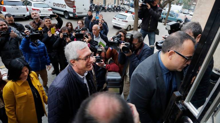 El exalcalde Josep Fèlix Ballesteros, en enero de 2016, cuando compareció ante el juez de instrucción. FOTO: Pere Ferré