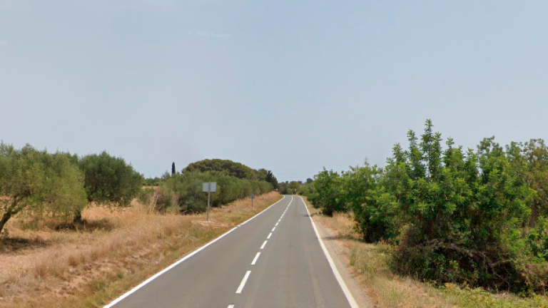 La carretera donde ha tenido lugar la colisión. Foto: Google News