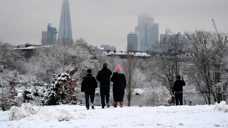 La ciutat de Londres està coberta de blanc. Foto: EFE/EPA/ANDY RAIN