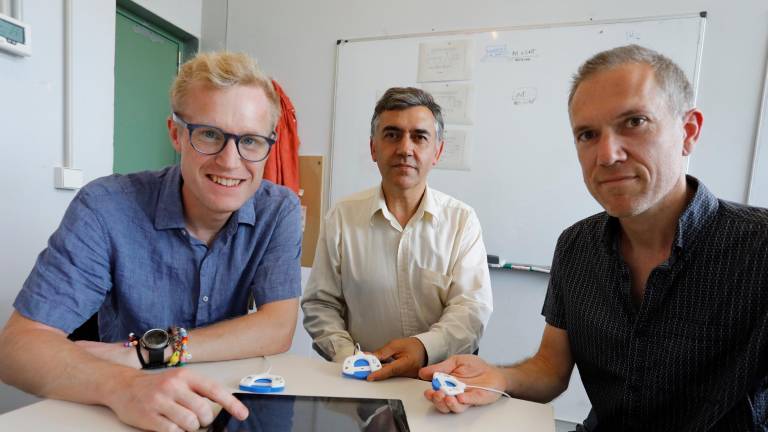 Desde la izquierda, Pär Blanking, Francisco Andrade y Pascal Blondeau. Foto: Pere Ferré