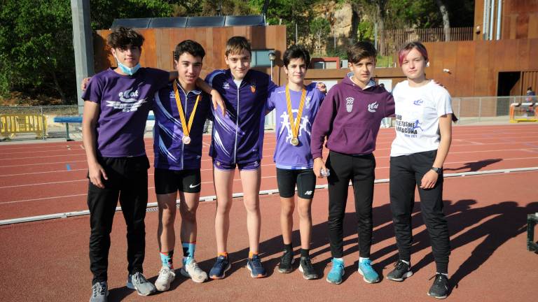Los atletas de la base del CA Tarragona también brillaron. FOTO: CAT