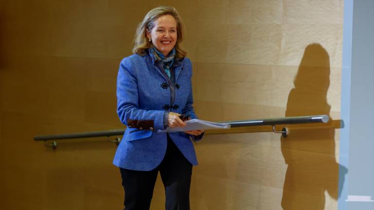 La vicepresidenta económica, Nadia Calviño, estará presente hoy en la reunión en Bruselas. Foto: EFE