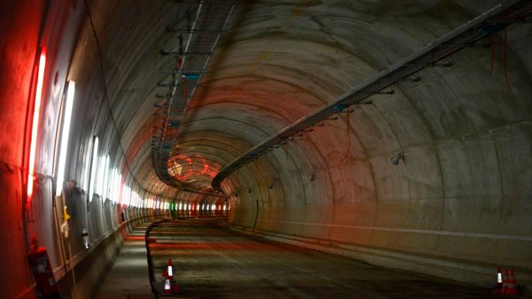 El túnel del Coll de Lilla, en el tramo de autovía A-27 entre Valls y Montblanc. FOTO: DT