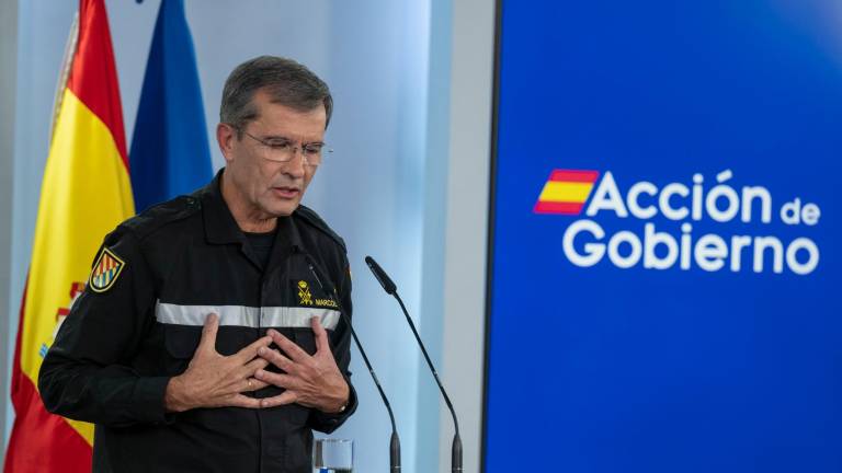 El general en jefe de la Unidad Militar de Emergencias (UME), Javier Marcos. Foto: EFE