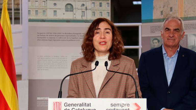 Gemma Ubasart en el antiguo centro penitenciario de Tarragona. Foto: Neus Bertola/ACN