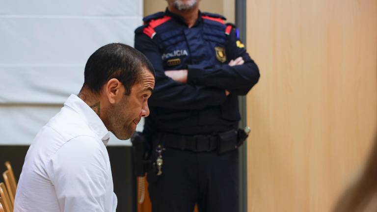 Dani Alves, durante el juicio. Foto: EFE