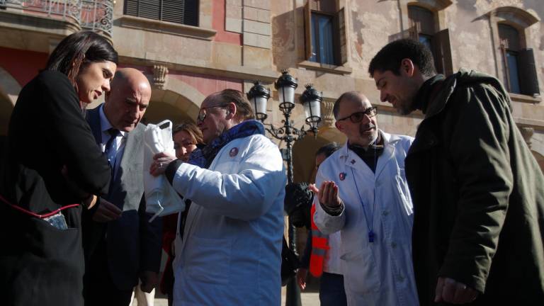 Médicos manifestándose en Catalunya en los últimos días. Foto: EFE