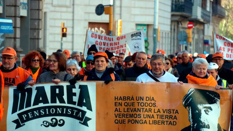 Una protesta reciente de pensionistas. Foto: ACN