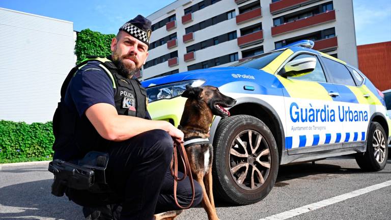 La Guàrdia Urbana de TGN recupera la nueva unidad canina con Lim