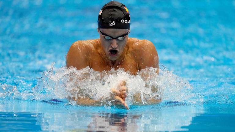 El tarraconense durante la prueba de los 200 metros brazas disputada en el Mundial de Fukuoka. FOTO: EFE/EPA/FRANCK ROBICHON