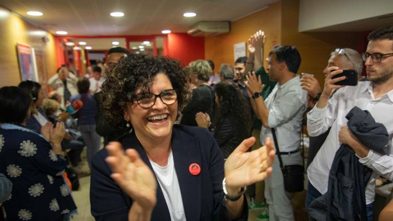 Rosa Maria Ibarra durante los comicios catalanes de este 2024. Foto: Ángel Ullate/DT