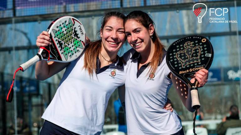 Alba Gallardo y Anna Ortiz, el el Campionat de Catalunya por equipos. FOTO: FCP