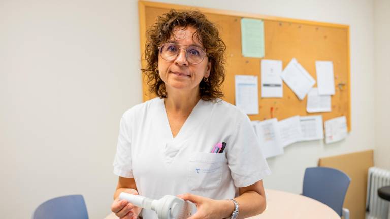 Azucena Bravo, hace unos días, en las instalaciones del CAP Llevant. Foto: Marc Bosch