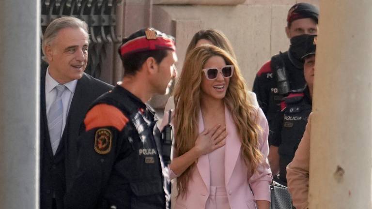 La cantante, esta mañana de lunes en la Audiencia de Barcelona. Foto: EFE