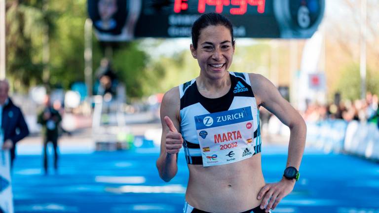 Marta Galimany ganó el medio maratón de Madrid en 2022. Foto: Zurich Rock’roll Running Series Madrid