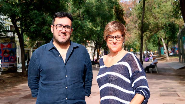 Els dos impulsors i socis de l’editorial Clandestina, Imma Muñoz i Ilya Pérdigo. Foto: Violeta Gumà