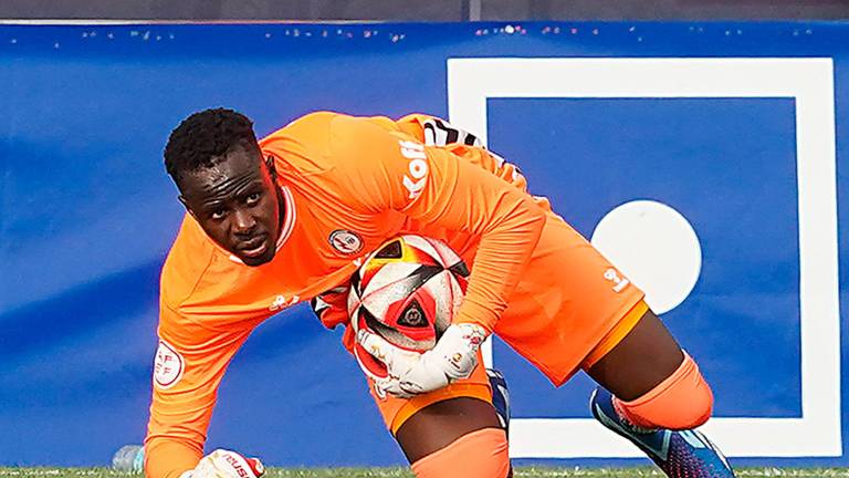 Cheikh Sarr ha disputado 7 partidos con el Rayo Majadahonda en los que ha encajado 11 goles. Foto: Rayo Majadahonda