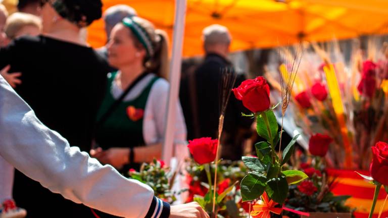 Imatge de la diada de Sant Jordi en Tarragona durant el 2024. Foto: Ajuntament de Tarragona