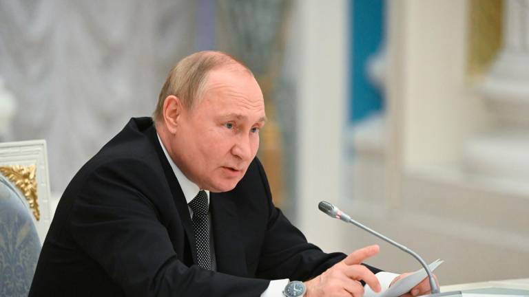Vladimir Putin, durante un encuentro. Foto: EFE