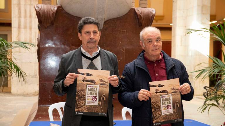 Manel Castaño i Jordi Piqué, en l’acte de presentació de les jornades. FOTO: Tjerk Van Der Meulen