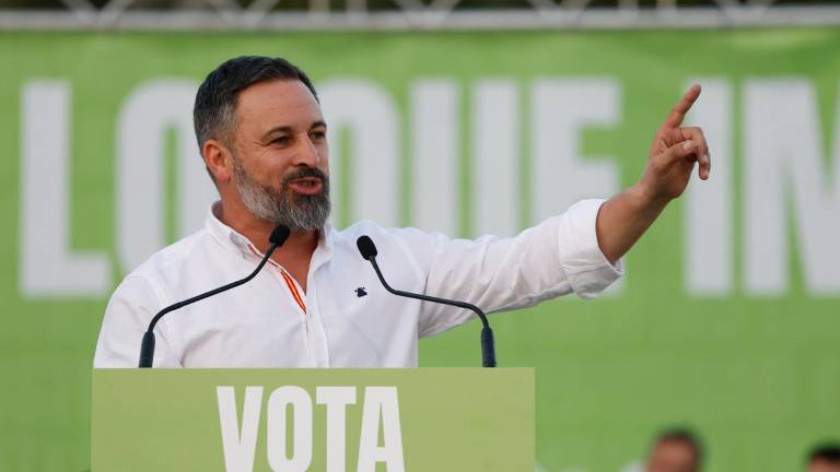 Abascal en una de sus comparecencias públicas. Foto: EFE