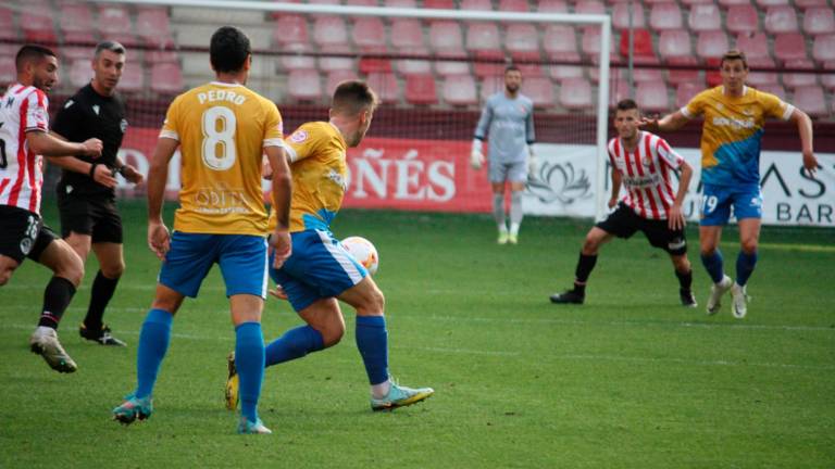 El Nàstic superó al SD Logroñés por 1-2 en partido de liga disputado en el Municipal Las Gaunas de Logroño. Foto;: SD Logroñés