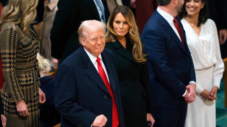 Donald Trump, junto a Melania Trump. Foto: EFE