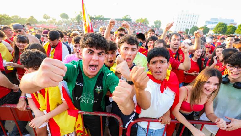 Aficionados en Tarragona.